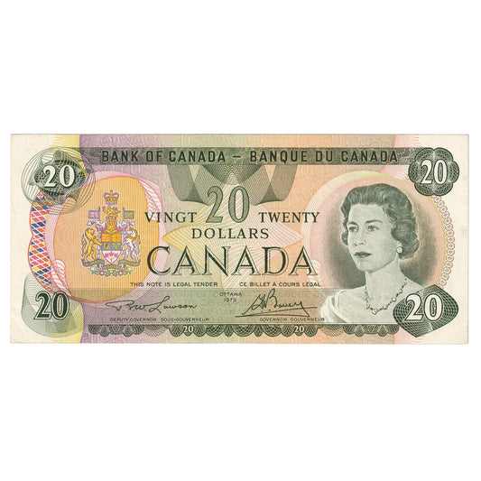 BC-54aA 1979 Canada $20 Lawson-Bouey, 510, VF-EF