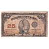 DC-24a 1923 Dominion 25-cent Shinplaster, Hyndman-Saunders, Authorized, Very Good (VG8)