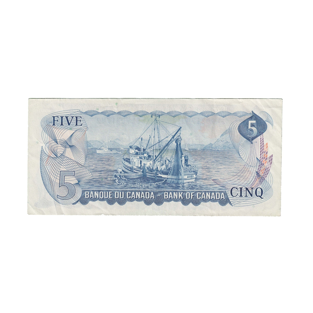 BC-48b 1972 Canada $5 Lawson-Bouey, SL, EF-AU (EF45)