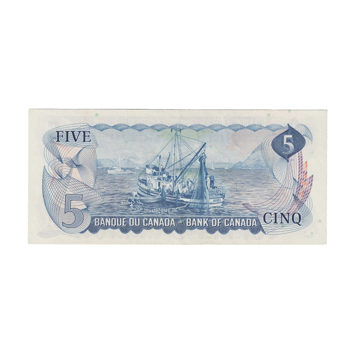 BC-48b 1972 Canada $5 Lawson-Bouey, SY, Extra Fine (EF40)