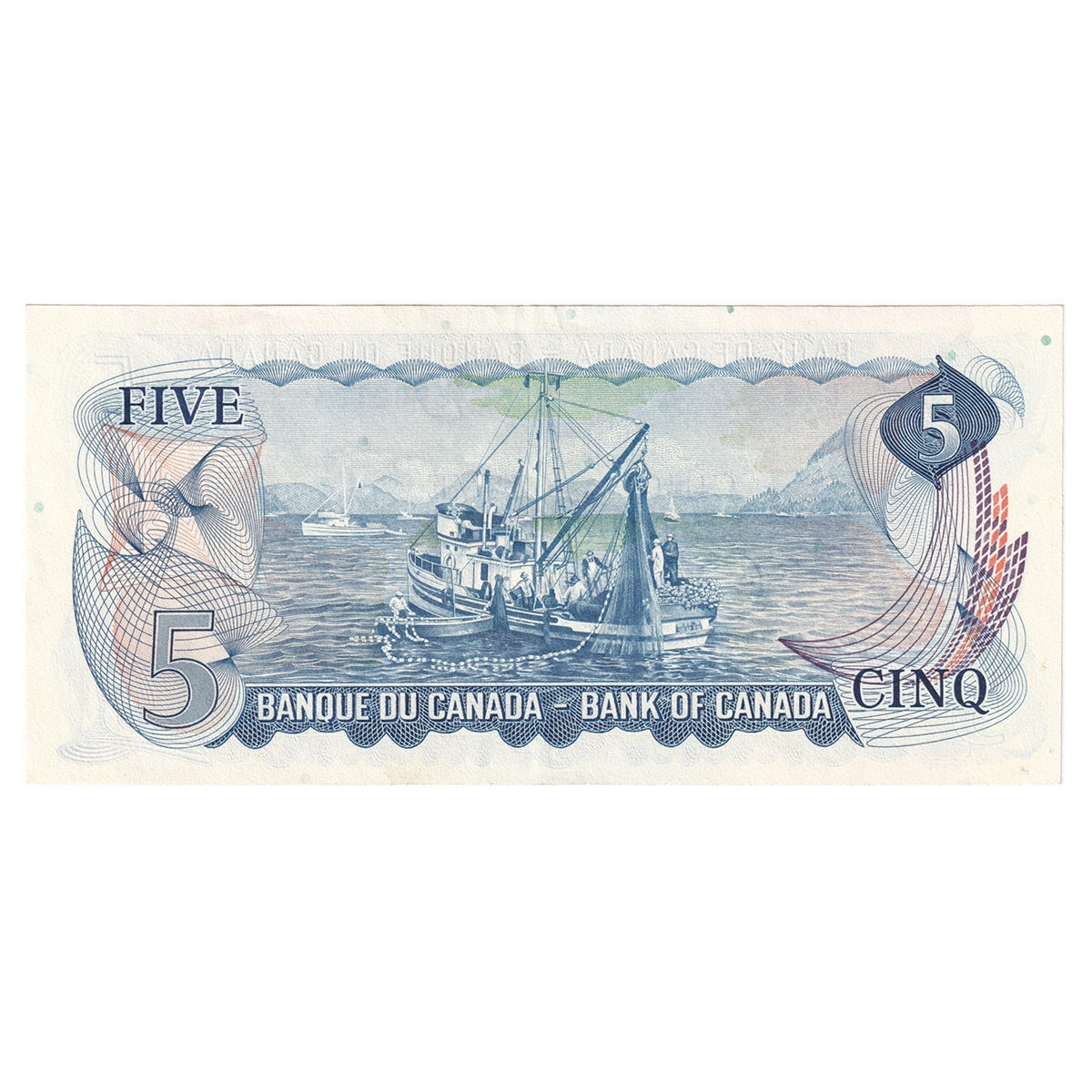 BC-48b 1972 Canada $5 Lawson-Bouey, CX, Almost Uncirculated (AU50)