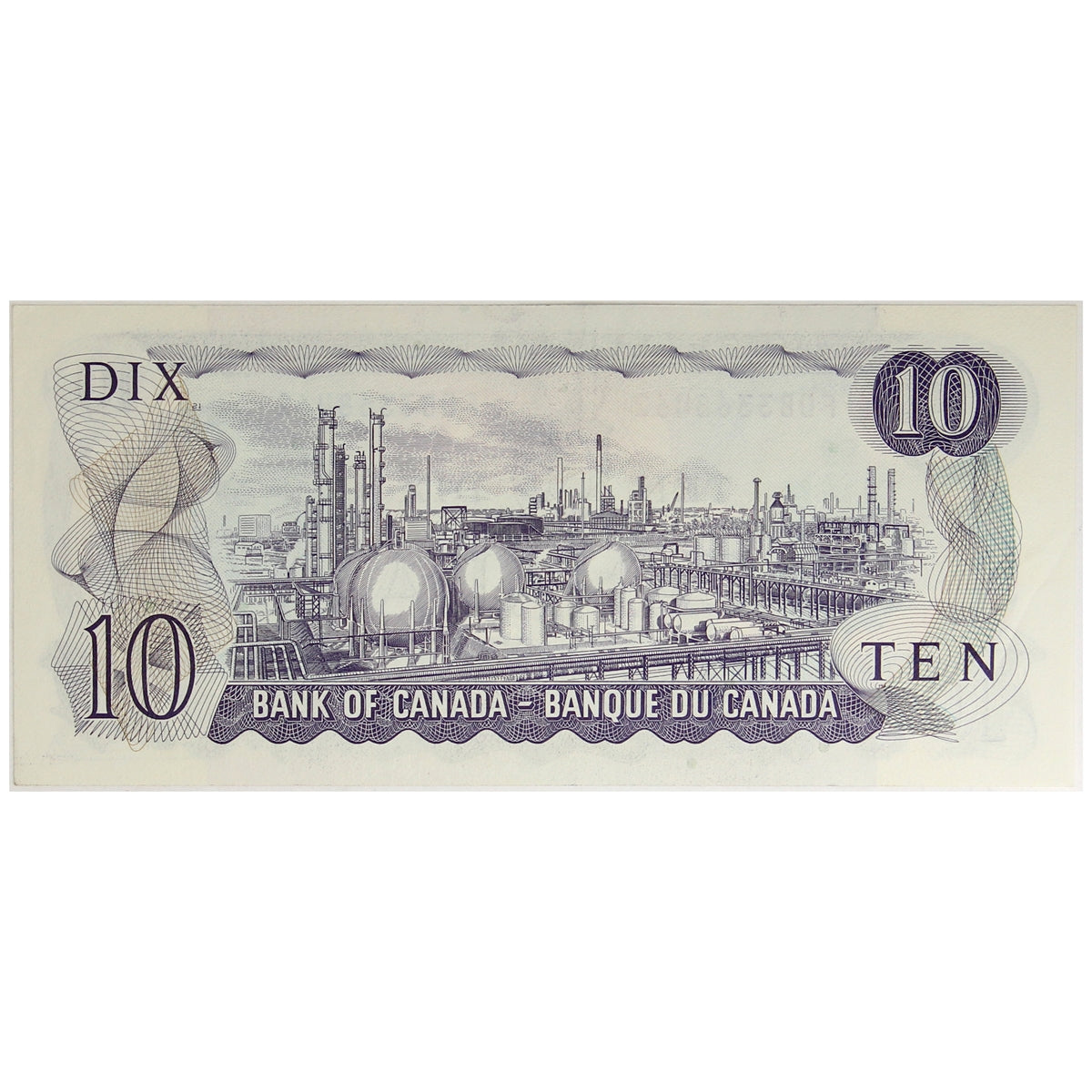 BC-49d 1971 Canada $10 Crow-Bouey, FDB, Almost Uncirculated (AU50)