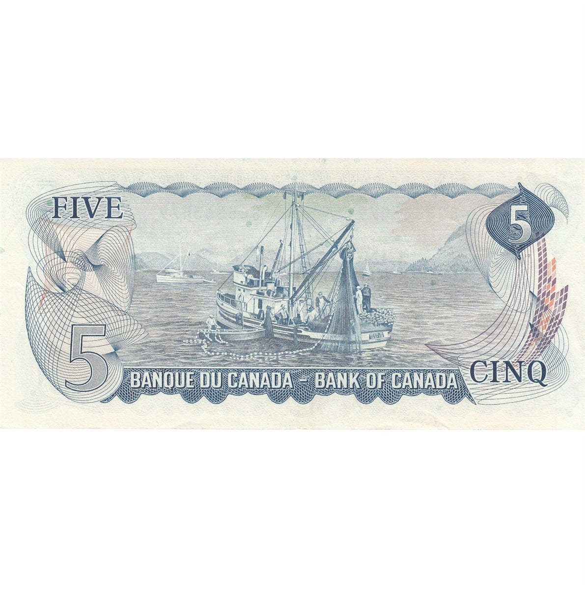 BC-48b 1972 Canada $5 Lawson-Bouey, SS, VF-EF (VF30)