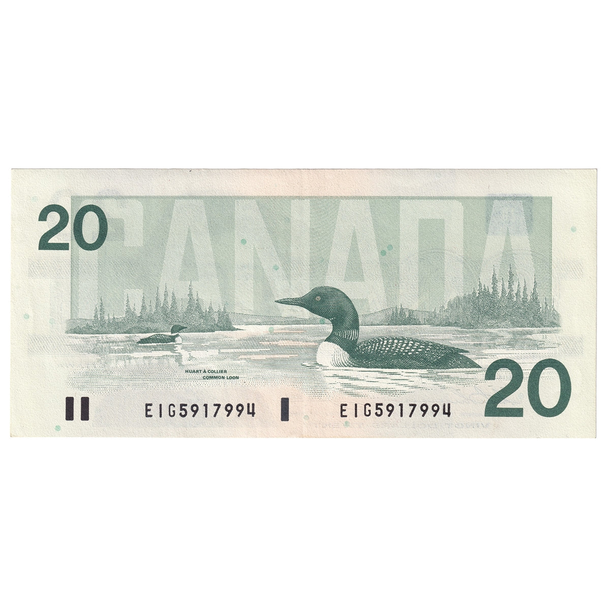 BC-58a 1991 Canada $20 Thiessen-Crow, EIG, EF-AU (EF45)