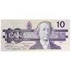 BC-57a 1989 Canada $10 Thiessen-Crow, ADJ, Choice Uncirculated (CUNC63)