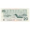 BC-58a 1991 Canada $20 Thiessen-Crow, EIH, EF-AU (EF45)