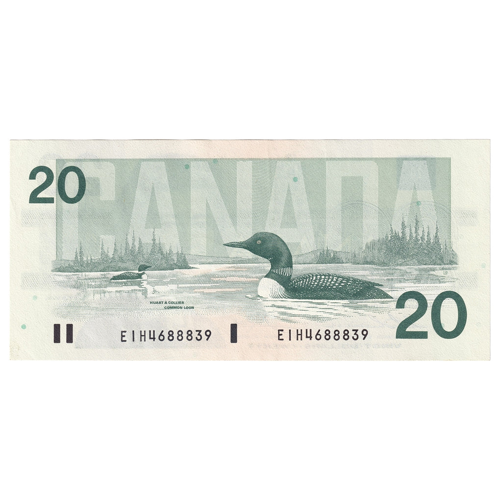 BC-58a 1991 Canada $20 Thiessen-Crow, EIH, EF-AU (EF45)