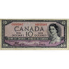 BC-32a 1954 Canada $10 Coyne-Towers, Devil's Face, A/D, Fine (F12)