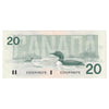 BC-58a 1991 Canada $20 Thiessen-Crow, ESD, Almost Uncirculated (AU50)