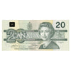 BC-58a 1991 Canada $20 Thiessen-Crow, ESD, Almost Uncirculated (AU50)