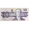 BC-57a 1989 Canada $10 Thiessen-Crow, ADK, Choice Uncirculated (CUNC63)