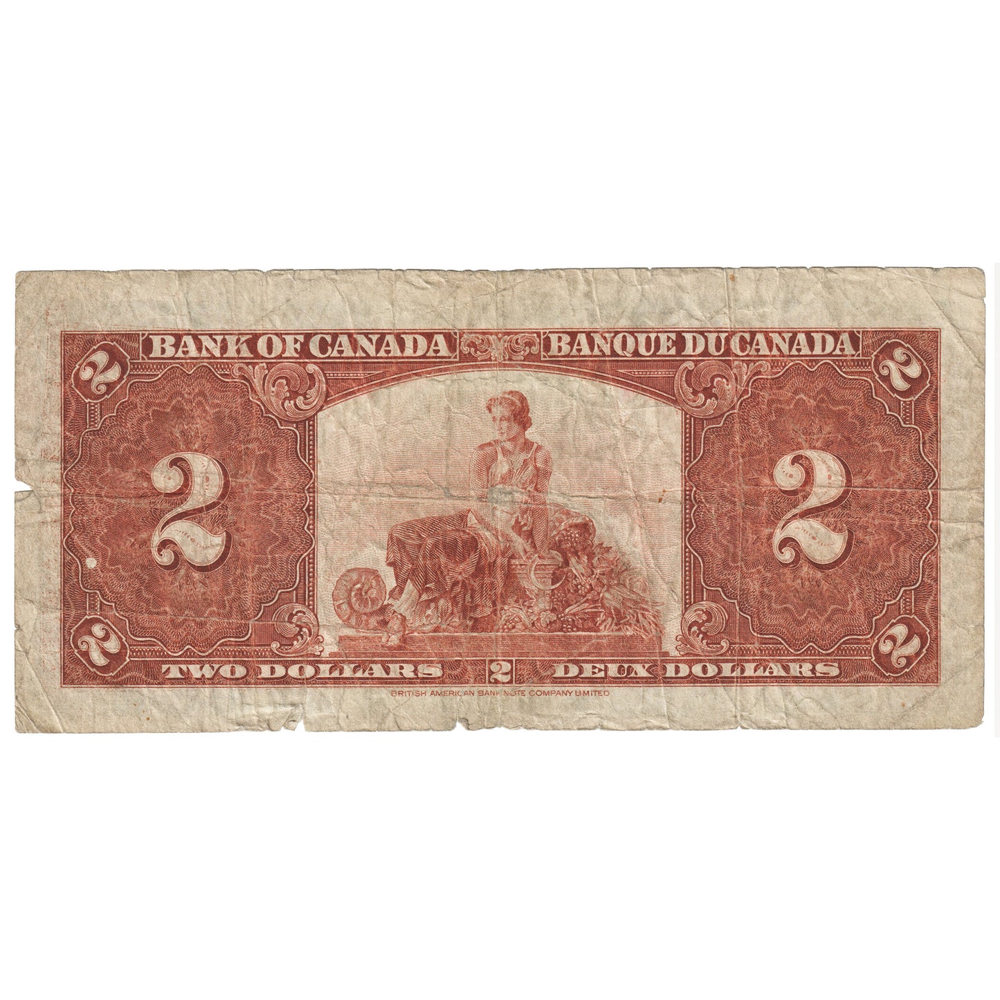BC-22c 1937 Canada $2 Coyne-Towers, D/R, Circulated