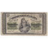 DC-1c 1870 Dominion 25 cent Shinplaster Dickinson-Harington Plain Series, Very Good (VG8)