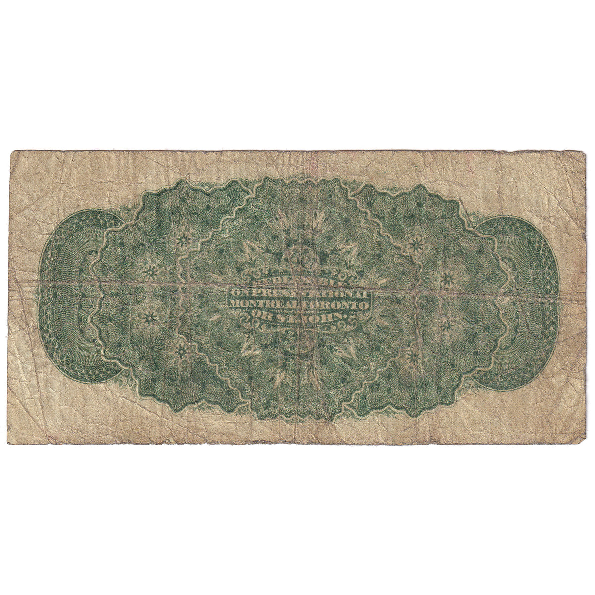 Shinplaster Coin DC-1c 1870 Dominion 25 cent Shinplaster Dickinson-Harington Plain Seri ...