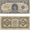 DC-26i 1923 Dominion $2 Campbell-Sellar, Blue Seal, Group 2, Series F, Fine (F12)