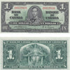 BC-21a 1937 Canada $1 Osborne-Towers, A/A, Extra Fine (EF40)