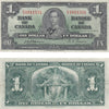 BC-21a 1937 Canada $1 Osborne-Towers, E/A, VF-EF (VF30)