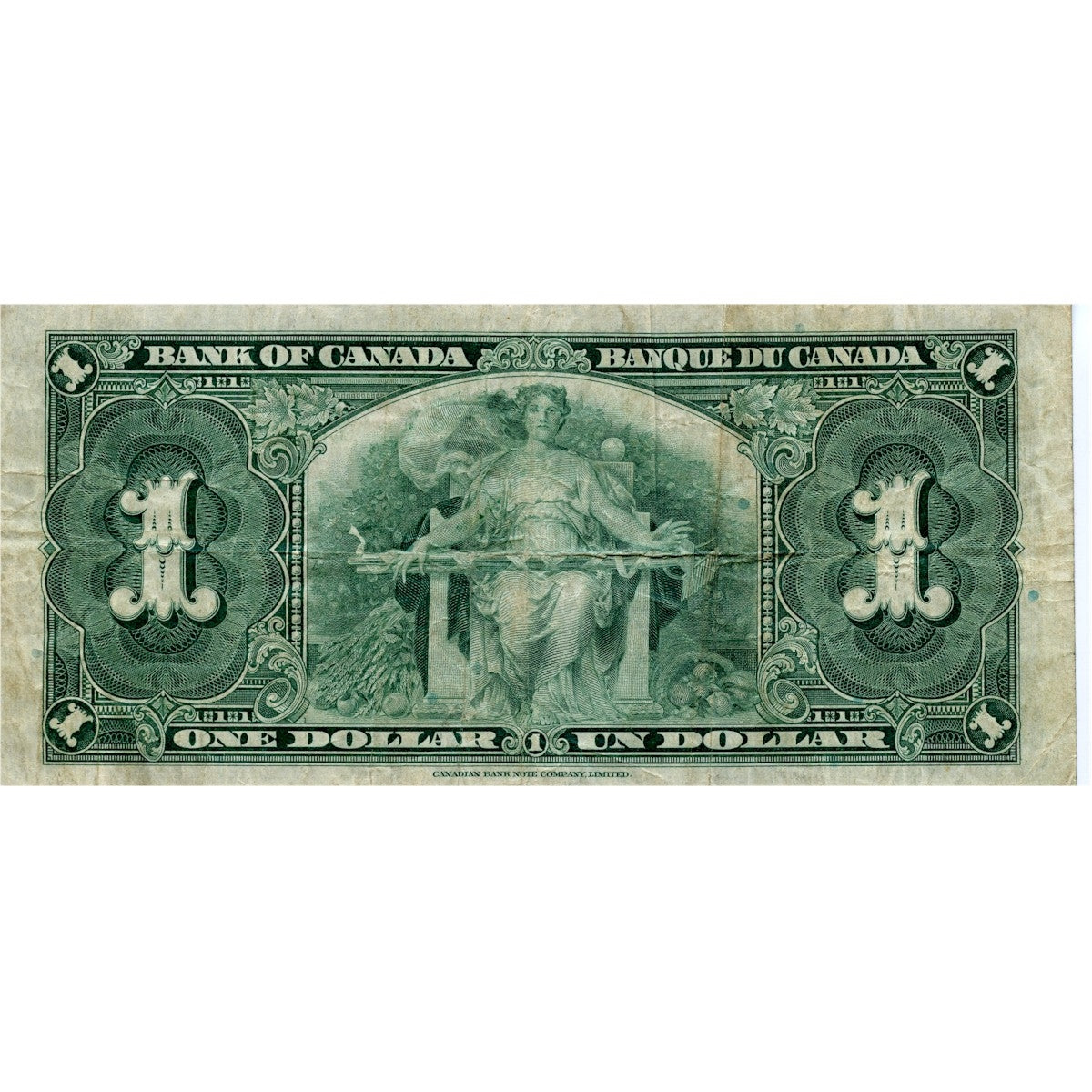 BC-21a 1937 Canada $1 Osborne-Towers, E/A, F-VF (F15)