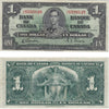 BC-21c 1937 Canada $1 Gordon-Towers, J/L, Very Fine (VF20)