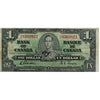 BC-21c 1937 Canada $1 Gordon-Towers, L/L, Fine (F12)
