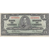 BC-21c 1937 Canada $1 Gordon-Towers, G/M, VF