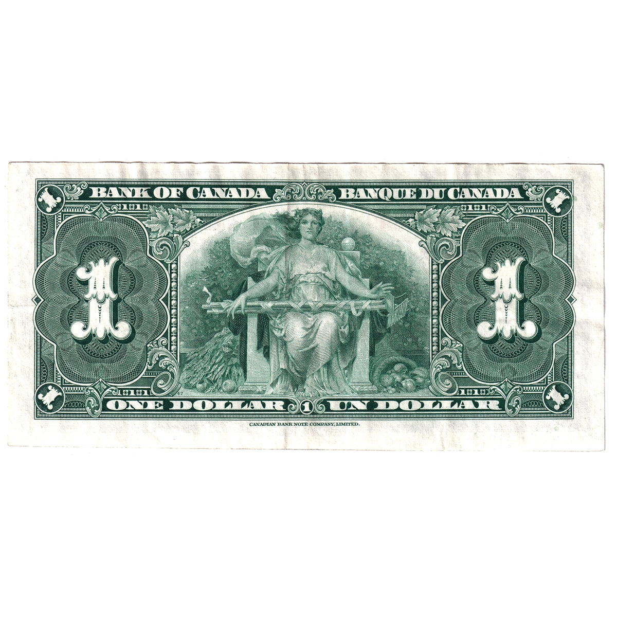 BC-21c 1937 Canada $1 Gordon-Towers, H/M, Very Fine (VF20)