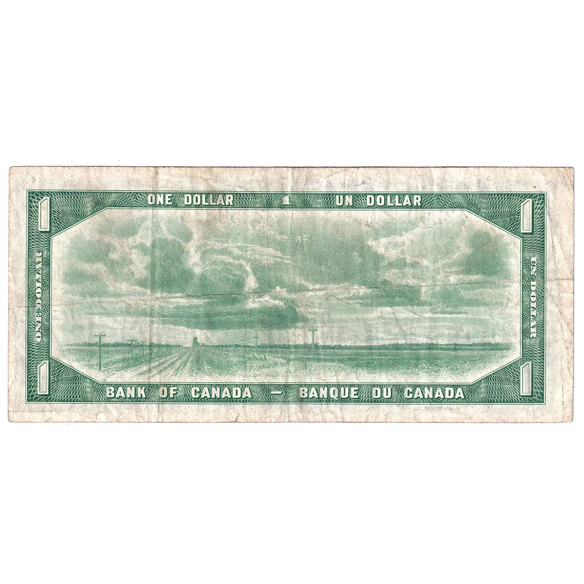 BC-29b 1954 Canada $1 Beattie-Coyne, Devil's Face, I/A, VF