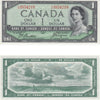BC-29b 1954 Canada $1 Beattie-Coyne, Devil's Face, L/A, Extra Fine (EF40)