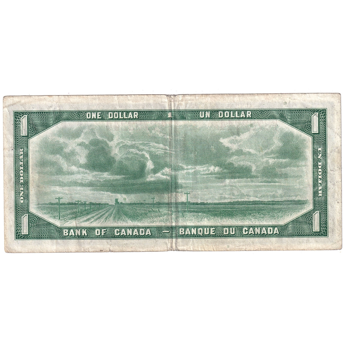 BC-29b 1954 Canada $1 Beattie-Coyne, Devil's Face, M/A, F-VF (F15)