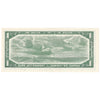 BC-37b-i 1954 Canada $1 Beattie-Rasminsky, E/F, Almost Uncirculated (AU50)