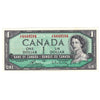 BC-37c 1954 Canada $1 Bouey-Rasminsky, J/F, AU-UNC (AU55)
