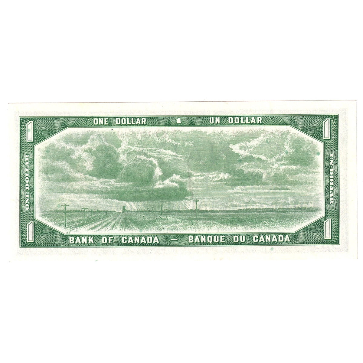 BC-37c 1954 Canada $1 Bouey-Rasminsky, J/F, AU-UNC (AU55)