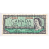 BC-37c 1954 Canada $1 Bouey-Rasminsky, V/F, Very Fine (VF20)