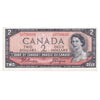 BC-38a 1954 Canada $2 Beattie-Coyne, X/B, Almost Uncirculated (AU50)