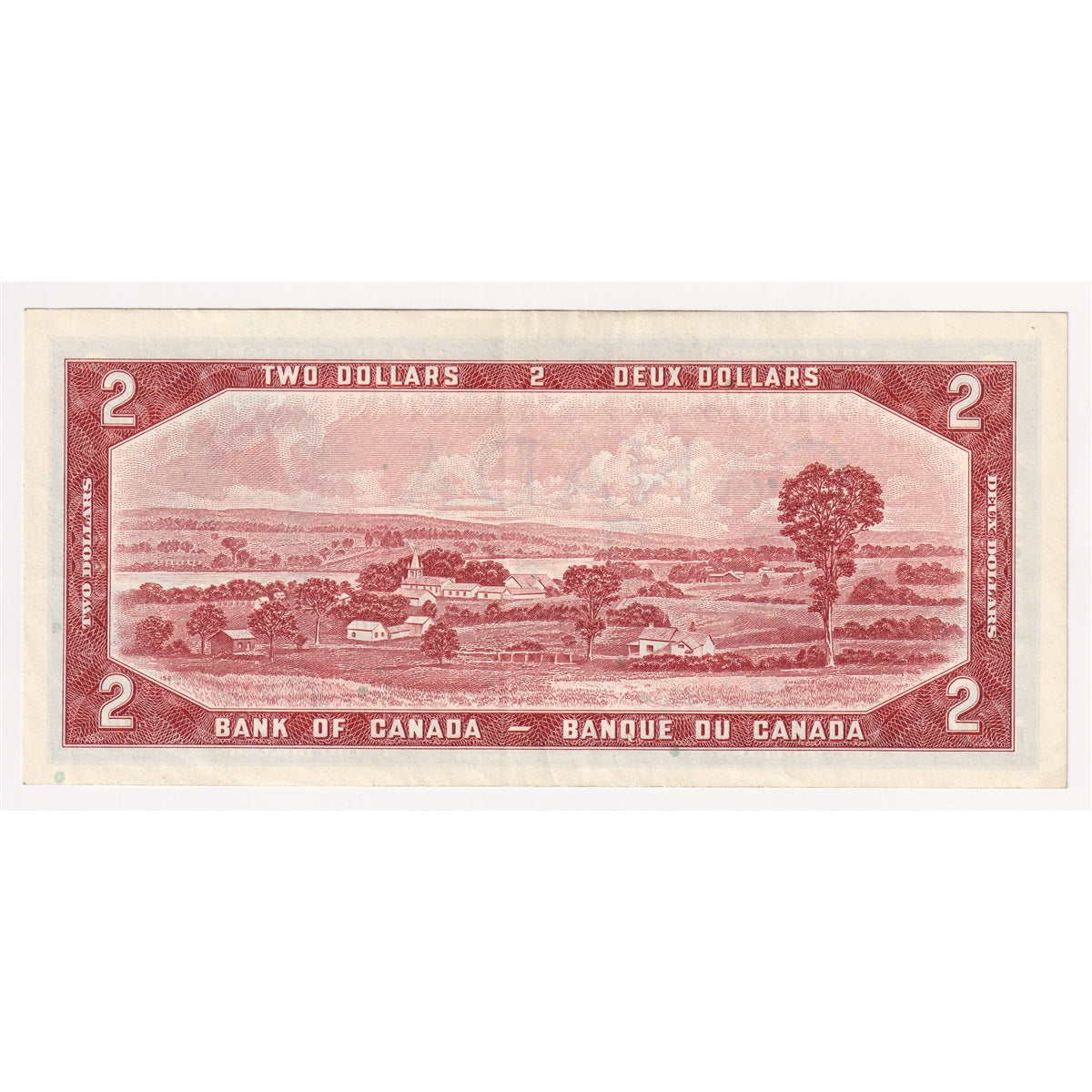 BC-38c 1954 Canada $2 Bouey-Rasminsky, B/G, EF-AU (EF45)