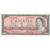BC-38d 1954 Canada $2 Lawson-Bouey, N/G, Extra Fine (EF40)