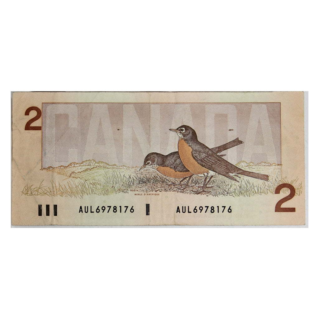 BC-55b 1986 Canada $2 Thiessen-Crow, AUL, Very Fine (VF20)