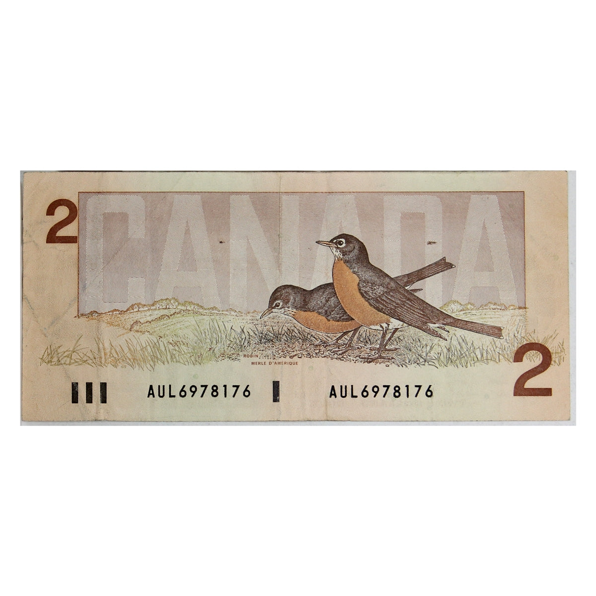 BC-55b 1986 Canada $2 Thiessen-Crow, AUL, Very Fine (VF20)