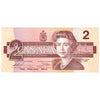 BC-55b 1986 Canada $2 Thiessen-Crow, BBP with Large B's, Extra Fine (EF40)