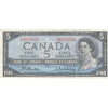 BC-39b 1954 Canada $5 Beattie-Rasminsky, A/S, VF-EF