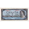 BC-39b 1954 Canada $5 Beattie-Rasminsky, F/X, Extra Fine (EF40)