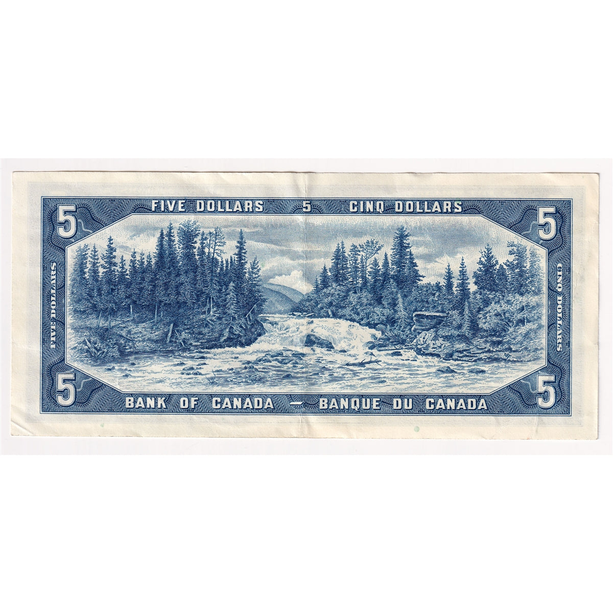 BC-39b 1954 Canada $5 Beattie-Rasminsky, F/X, Extra Fine (EF40)