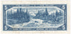 BC-39b 1954 Canada $5 Beattie-Rasminsky, H/X, VF-EF (VF30)