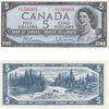 BC-39b 1954 Canada $5 Beattie-Rasminsky, J/X, EF-AU (EF45)