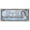 BC-39b 1954 Canada $5 Beattie-Rasminsky, P/X, EF-AU (EF45)