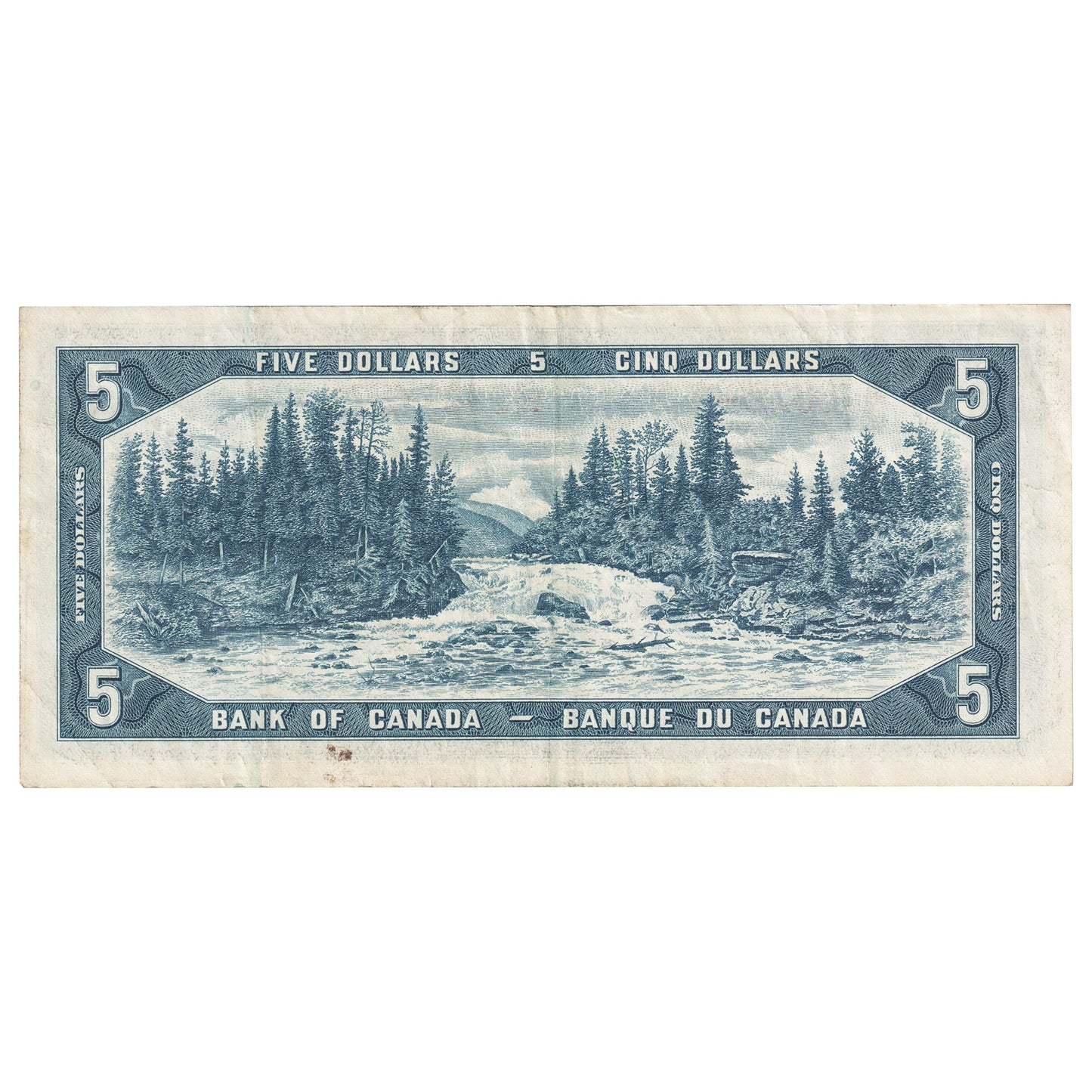 BC-39c 1954 Canada $5 Bouey-Rasminsky, S/X, VF
