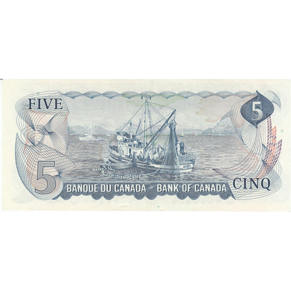 BC-48a 1972 Canada $5 Bouey-Rasminsky, CP, Extra Fine (EF40)