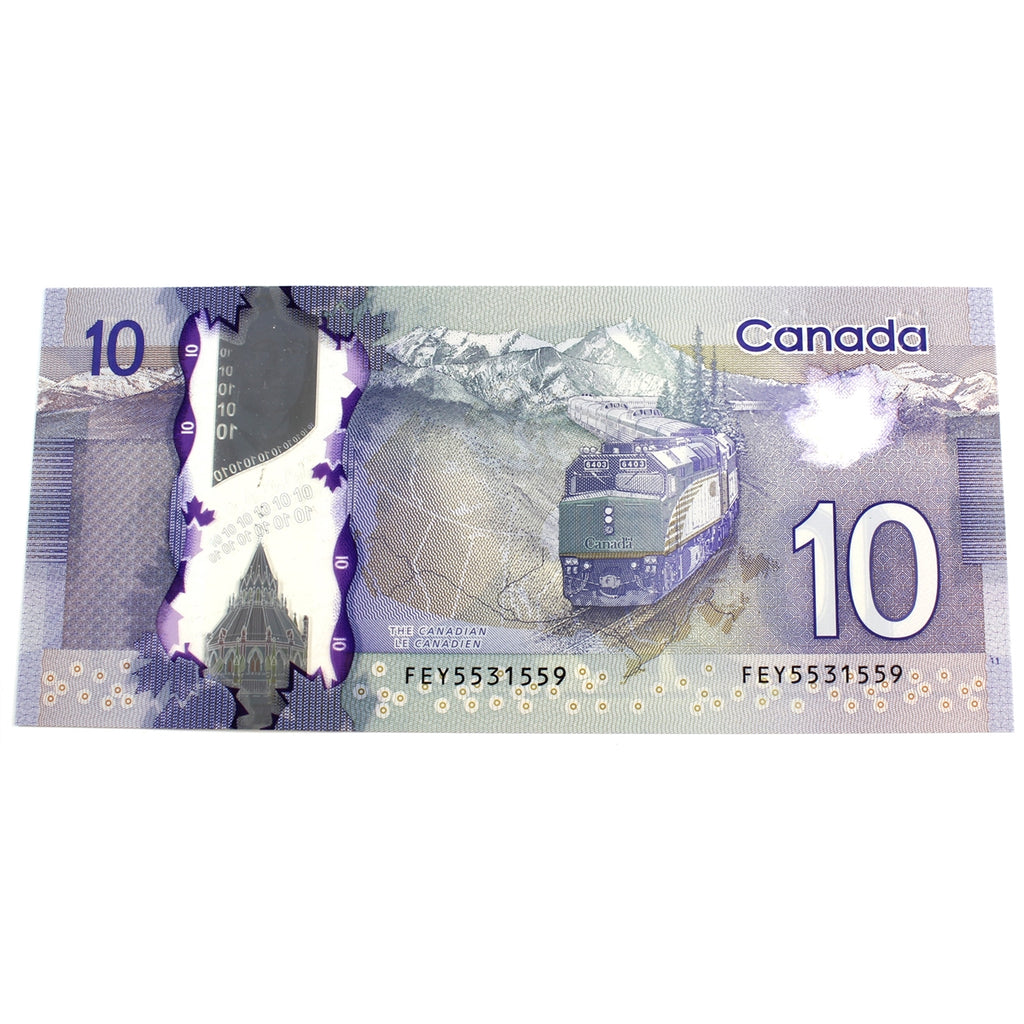 BC-70a 2013 Canada $10 Macklem-Carney, FEY, Choice Uncirculated (CUNC63)