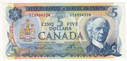 BC-48b 1972 Canada $5 Lawson-Bouey, SZ, CUNC