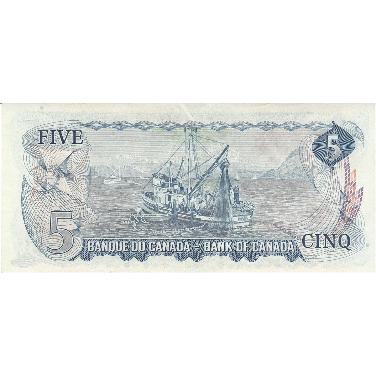 BC-48b 1972 Canada $5 Lawson-Bouey, SZ, EF-AU (EF45)